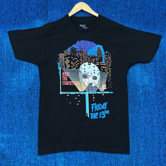 Friday the 13th “Meet the Competition” Horror Movie Graphic T-Shirt Size Medium - Picture 1 of 4